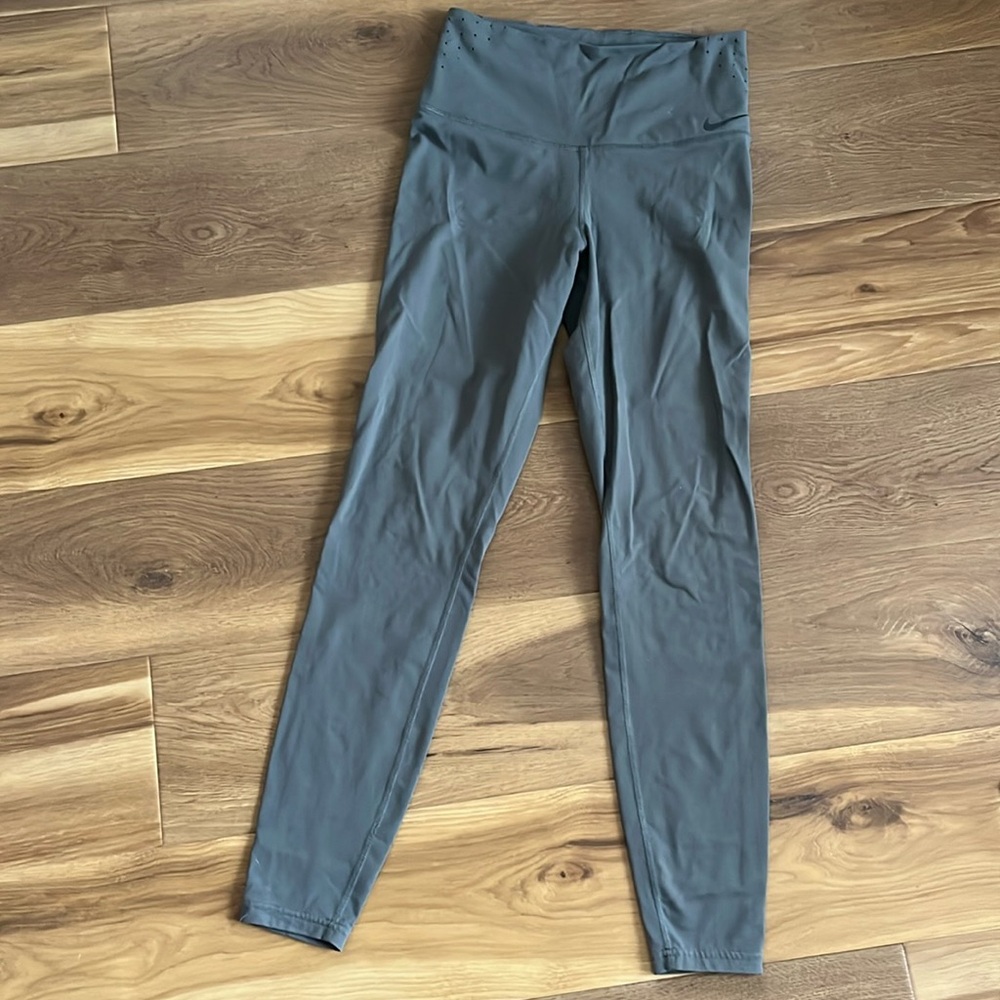 Nike Dri-Fit Grey Leggings Thick Waistband